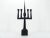 Brutalist candelabra in solid forged steel with black patina, 4 lights. Very beautiful piece and great quality. To be...