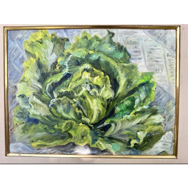 Original Oil Painting by Hollywood Legend Janet Gaynor Painting is 11 x 16” Frame is 19.5 x 23.5” Excellent shape!