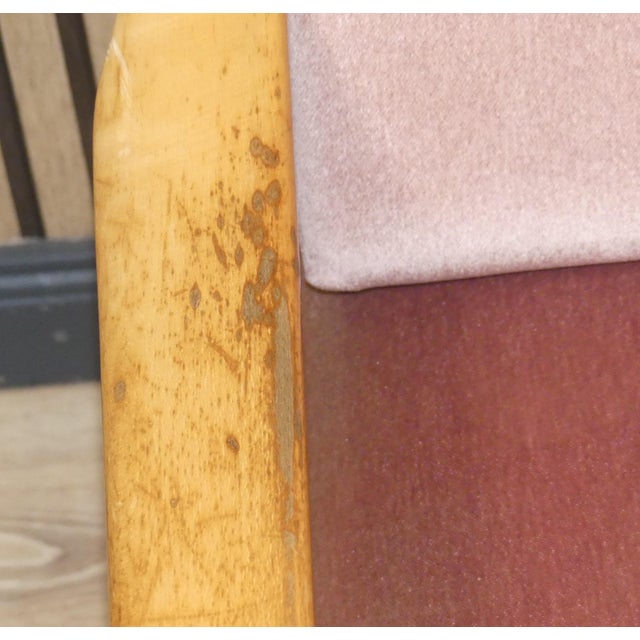 Mid-Century Modernist Easy Armchair in Light Wood, 1950s-1960s For Sale - Image 9 of 13