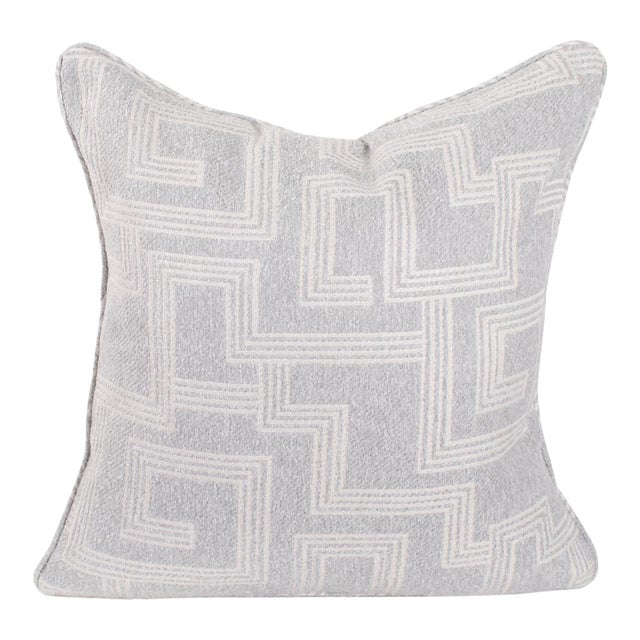 Indoor/Outdoor Pillow 24 x 24 Syros Fog For Sale
