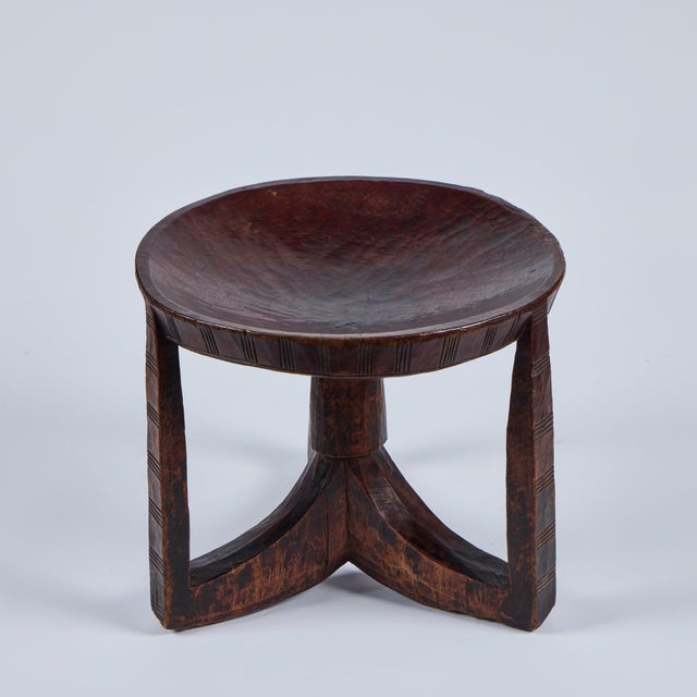 Trio of Vintage African Stools (Ethiopian) For Sale - Image 14 of 17