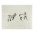 Late 20th Century Kaiko Moti Horses in Black Etching For Sale