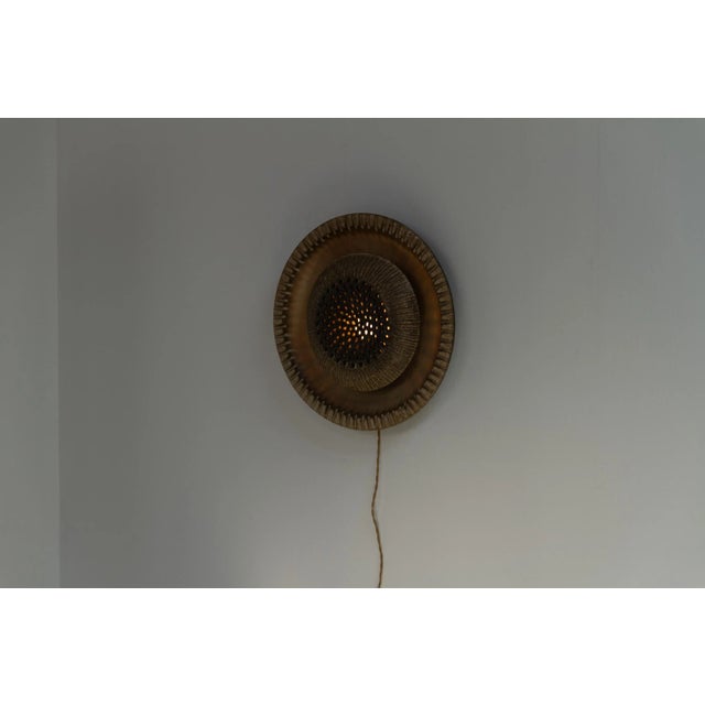 Mid-Century Ceramic Sun Wall Light from Løvemose, Denmark, 1970s For Sale - Image 18 of 18