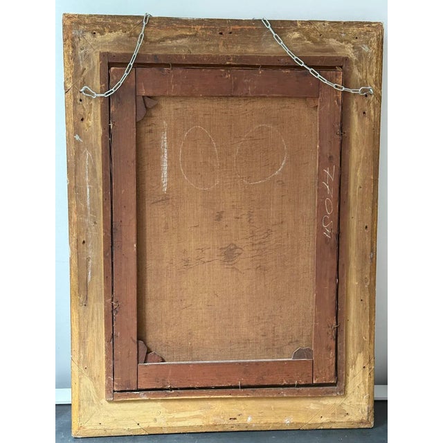 H. Sneltens Dutch Portrait Gilt Frame Oil Painting For Sale - Image 13 of 18