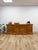 Antique Style Oak Office Credenza With Locking Doors and Finished Back For Sale - Image 9 of 17