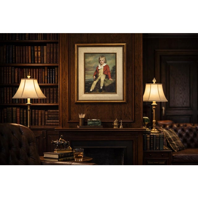 English Vintage Framed Reproduction Print of Sir Joshua Reynolds “The Age of Innocence” For Sale - Image 3 of 4