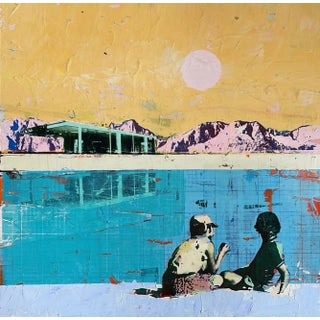 Dan Parry Jones, Across the Pool, 2024, Mixed Media For Sale