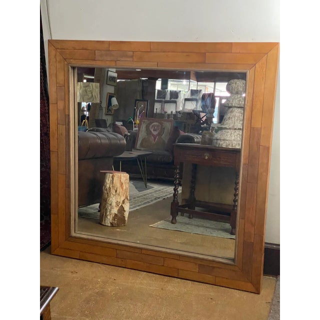 Timothy Oulton “Vintage Gym Floor” Square Mirror For Sale - Image 11 of 13