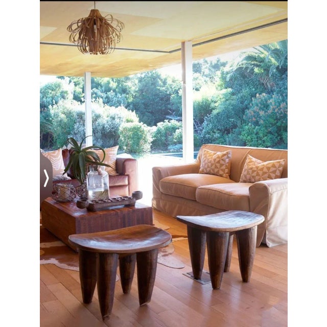 Wood African Carved Wood Senufo Table/Stool 25" W For Sale - Image 7 of 8