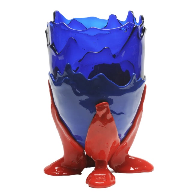 Clear Extracolor Vase by Gaetano Pesce for Fish Design For Sale