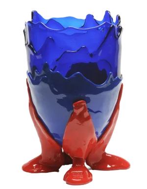 Clear Extracolor Vase by Gaetano Pesce for Fish Design