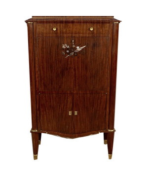 Art Deco Precious Wood Secretary by Jules Leleu for Maison Leleu, 1940s