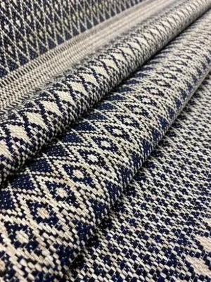 Milazzo 85 Indoor Outdoor Woven Tribal Geometric Beige Taupe Charcoal Black Water & Stain Resistant Upholstery Fabric