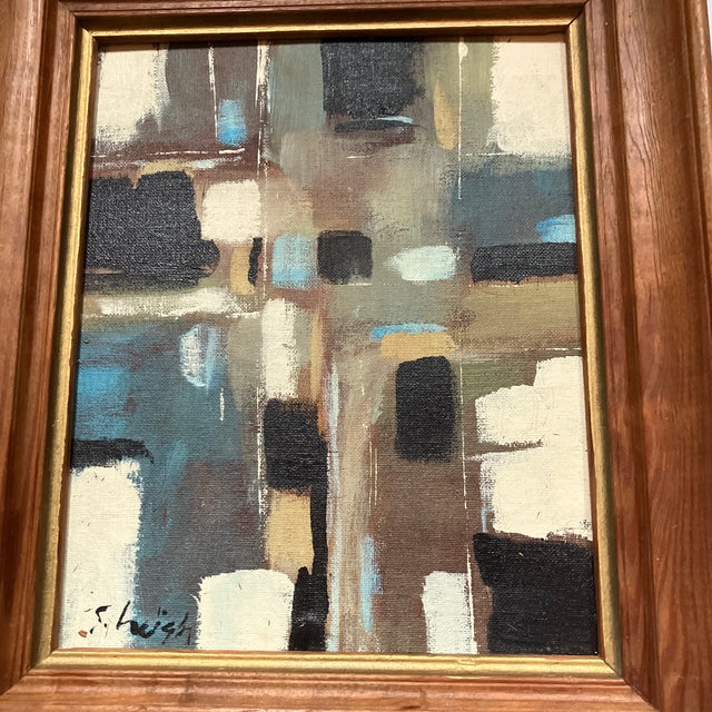 Original 8 x 10 painting on canvas board signed bottom left Overall size with frame is approximately 11 x 13