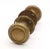 Vintage 2 In. Concentric Brass Passage Door Knob Set For Sale - Image 9 of 9