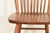 Brown Stickley Style American Colonial Solid Oak Spindle Back Windsor Side Chairs or Dining Chairs, Pair For Sale - Image 8 of 13