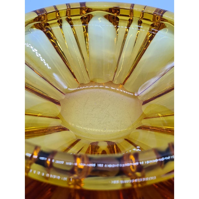 Large Vintage Pressed Glass Bowl, 1960s For Sale - Image 9 of 10