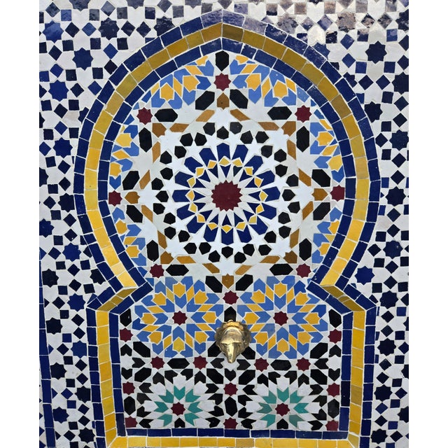 Just arrived !! Multicolored tile fountain, Rbatia style handmade in Morocco. This amazing fountain measures approximately...