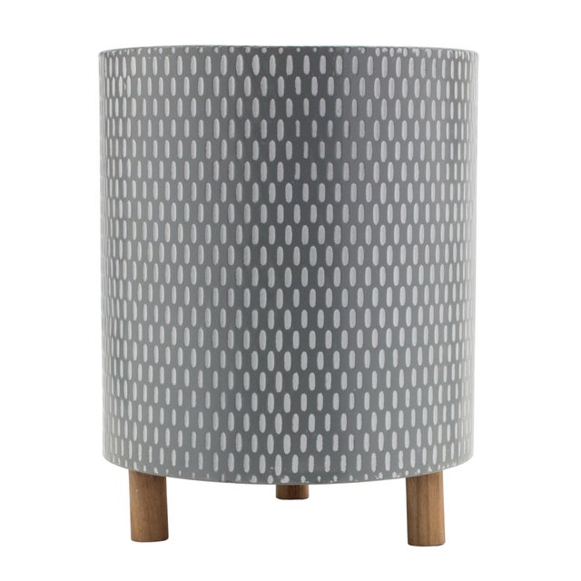 Elevate your plant styling game with this chic Set of Iron Metal Planters featuring modern geometric designs and sleek...