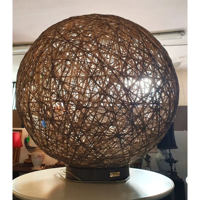 CAPìTO Spherical Lamp in Natural Rope For Sale - Image 3 of 6