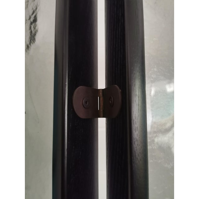 AVMazzega 4-Sided Screen with Central Murrina Glass Panels from Mazzega, 1980 For Sale - Image 4 of 11