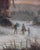Wood 19th Century Henry Chenu, Winter Landscape with Windmill, Oil on Panel For Sale - Image 7 of 8