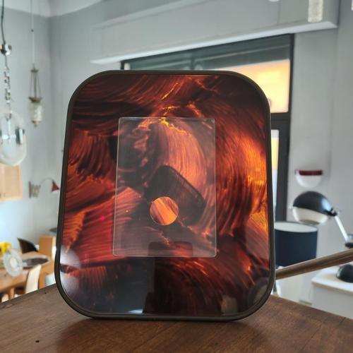 Bakelite and Acrylic Tortoiseshell Photo Frame, Italy, 1970s For Sale - Image 4 of 6