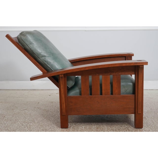 Stickley Mission Cherry Morris Chair For Sale - Image 14 of 18