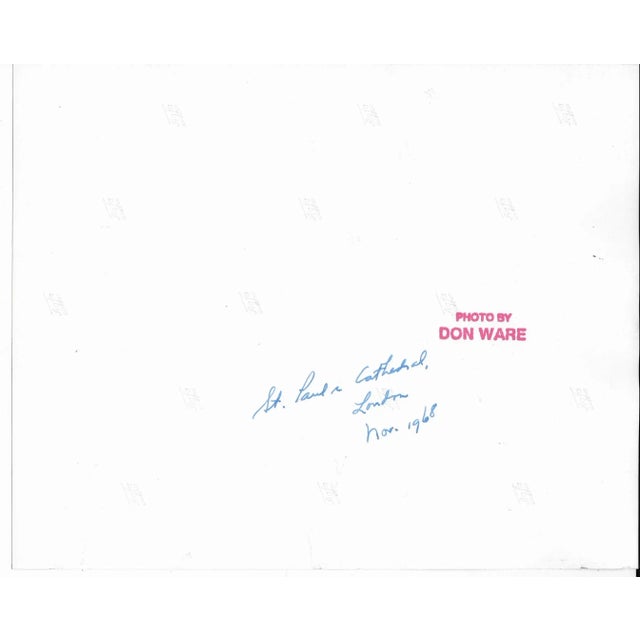 1968 black and white photograph by Los Angeles, CA photographer Don Ware (1921-2006) of a view of St. Paul's Cathedral in...