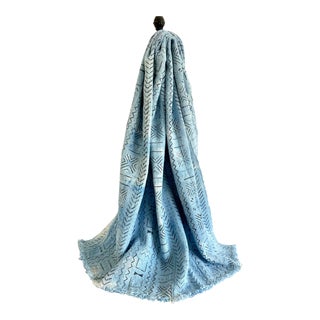 African Tie Dyed Mud Cloth Textile Throw For Sale