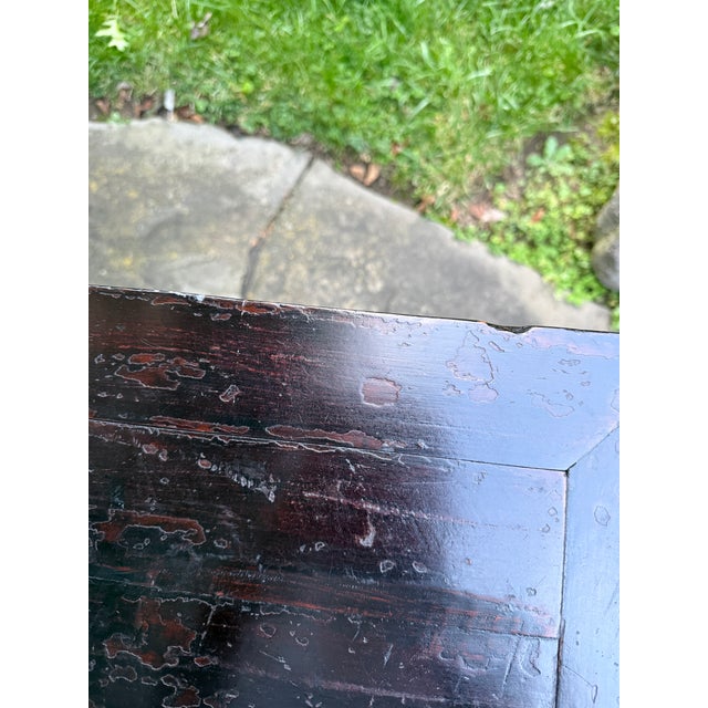 Antique Chinese 2-Tier Hardwood Stand For Sale - Image 12 of 13