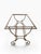 Brick Red Vintage Forged Iron & Granite Outdoor Dining Table With Brass Accents For Sale - Image 8 of 9