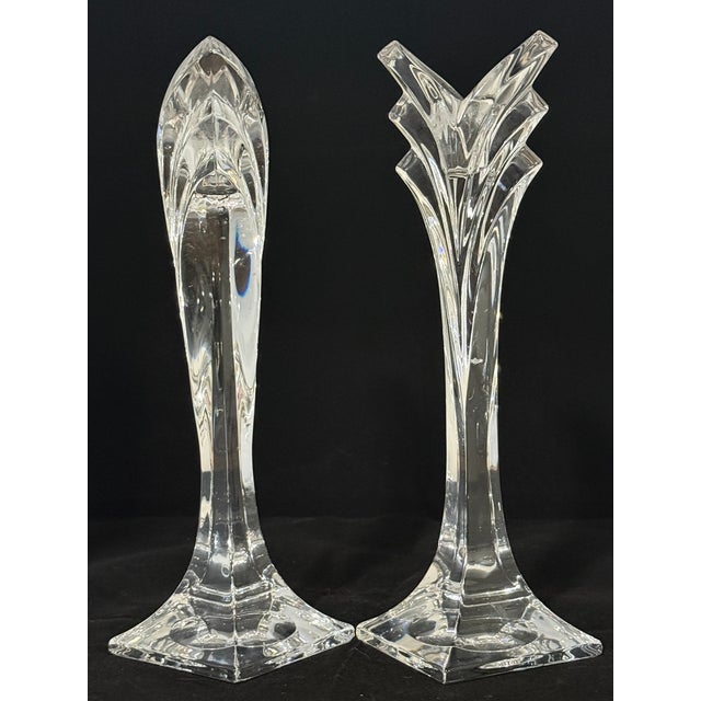 Add instant sophistication to your mantle, holiday table, or romantic dinner setting. This heavy, brilliant pair of 1980s...