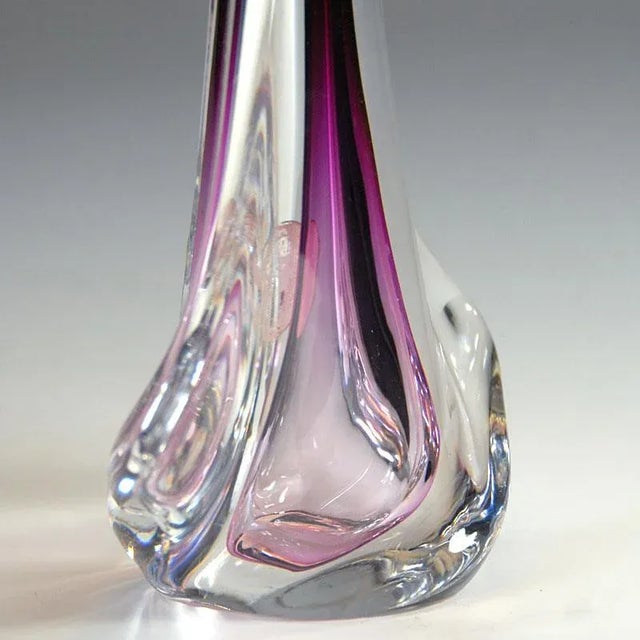 Belgian Glass Table Lamp from Val St. Lambert, 1960s For Sale - Image 6 of 10