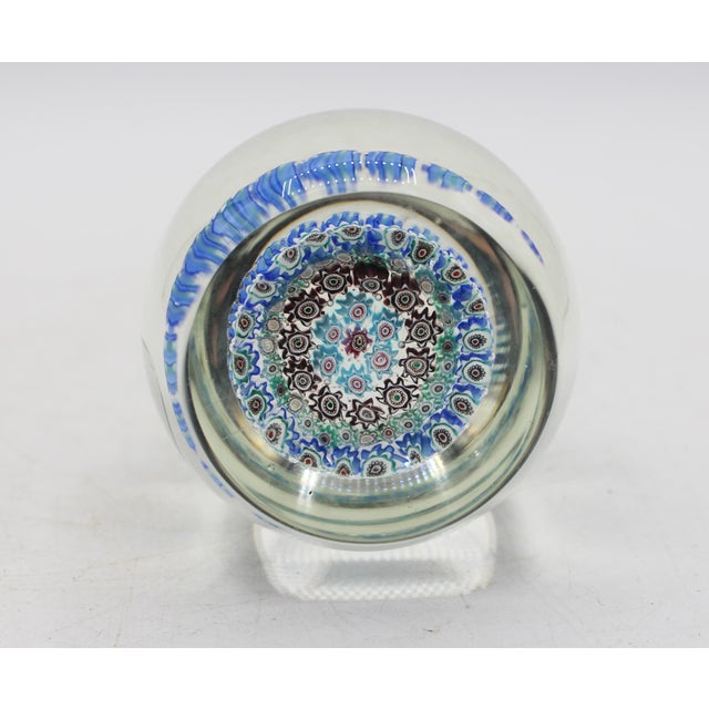 Italian Mid-20th Century Murano Millefiori Paperweight For Sale - Image 3 of 4