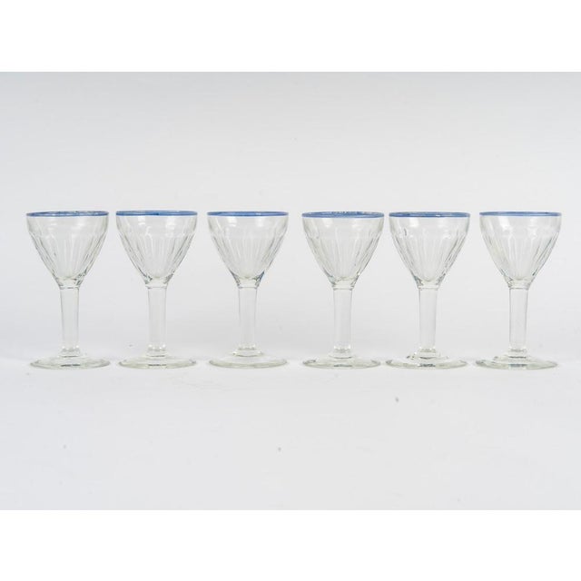 Crystal Liqueur Glasses, 20th Century, Set of 6 For Sale - Image 3 of 6