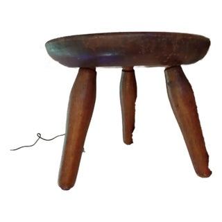 Antique Stickley 3 Leg Milking Stool For Sale