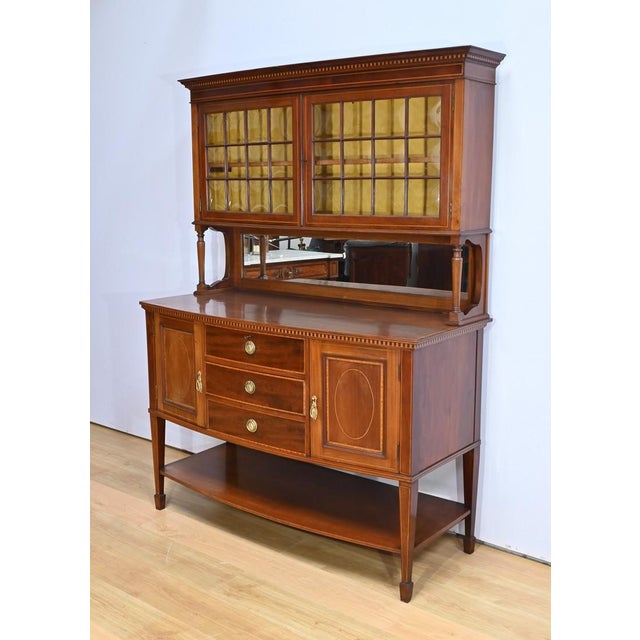 Two-Body Mahogany Buffet, 1920s For Sale - Image 3 of 18