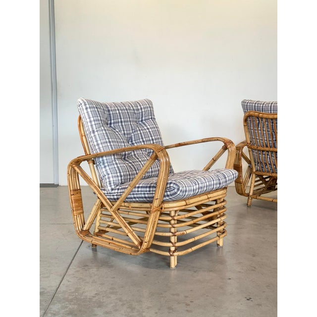 Rattan and Bamboo Armchairs, 1970s, Set of 2 For Sale - Image 10 of 13