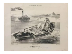 Les Canotiers Parisiens - Une Rencontre désagréable 1843