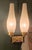 1950s Brass and Ribbed Opal Glass Wall Lamps, Italy, 1950s, Set of 2 For Sale - Image 5 of 8