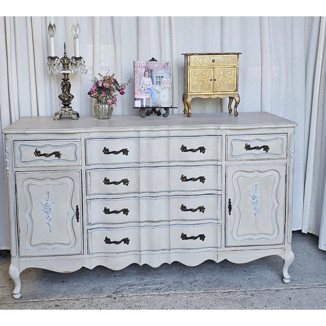 Mahogany Hutch, 2 Piece Cabinet Hutch, Circa 1940s/50's For Sale - Image 11 of 14