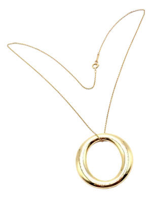 Late 20th Century Tiffany & Co. Sevillana Yellow Gold Peretti Large Pendant Necklace