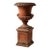 Vintage Italian Terracotta Garden Urn on Pedestal For Sale