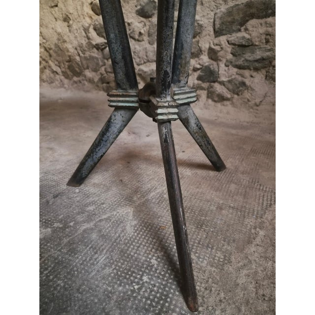 Black French Art Deco Rex Bistro Table with Bakelite Top, 1930 For Sale - Image 8 of 18