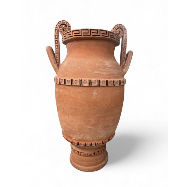 2000 - 2009 Monumental Tuscan Terracotta Volute Krater Urn – Handcrafted in Italy For Sale - Image 5 of 7