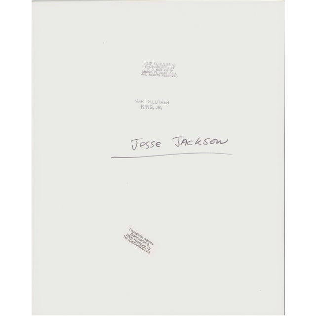 Picture of famous politician and attorney Jesse Jackson by Flip Schulke. Shot at the time between 1975-1980 This piece is...