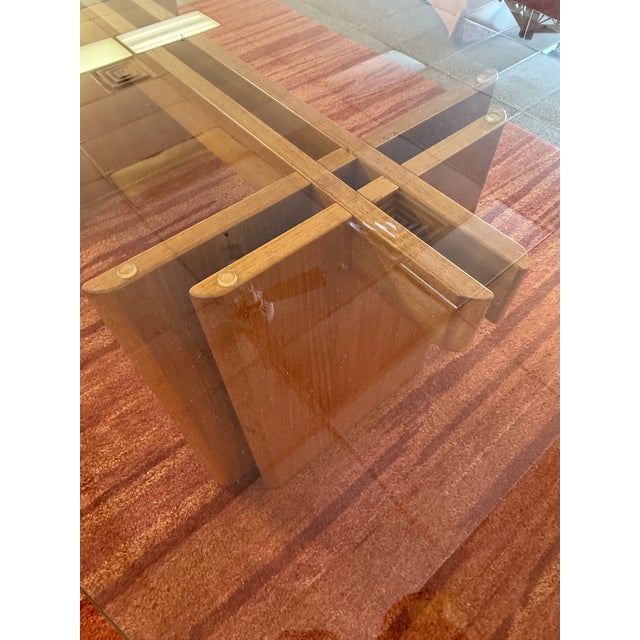 1970s Danish Modern Teak Glass Top Dining Table by Gustav Gaarde for Trekanten Denmark For Sale - Image 9 of 10