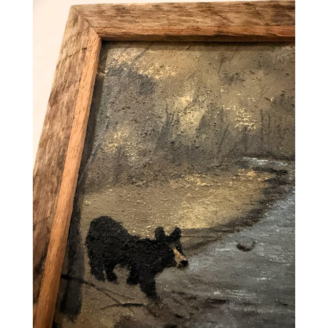Late 20th Century Late 20th Century Original M. Albritton Jr Earth Pigment Painting "First Crossing" Little Pigeon River, Nc Studio Earth Art For Sale - Image 5 of 16
