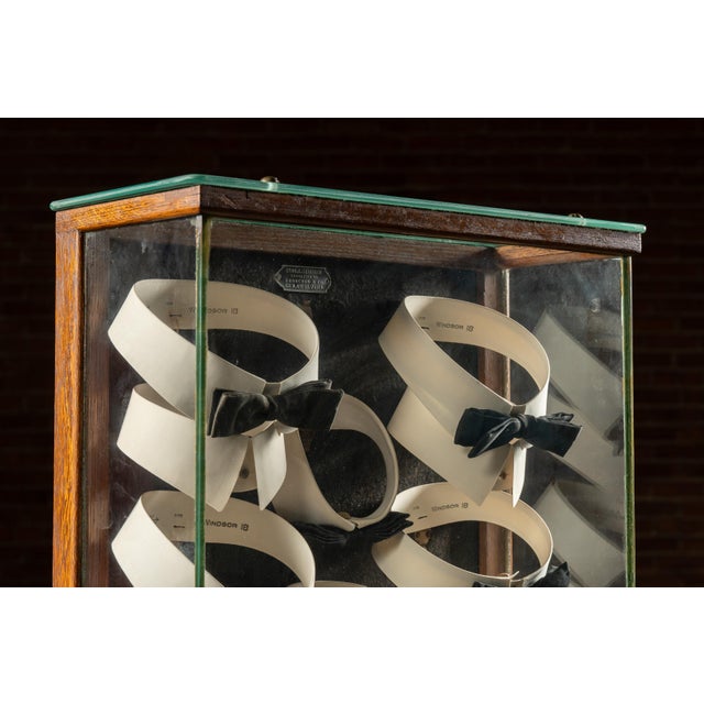 Wood Early 20th C. Philadelphia Haberdashery Collar Display Case For Sale - Image 7 of 13